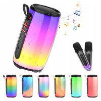 7 Barevných Světel Karaoke Stroj S 2X Bezdrátový Bluetooth Mikrofon