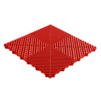 Swisstrax dlaždice modulární podlahy typu Ribtrax Pro 40×40 cm barva Racing Red červená