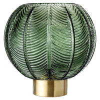 Zelená skleněná váza Bloomingville