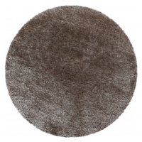 Ayyildiz koberce Kusový koberec Brilliant Shaggy 4200 Taupe kruh Rozměry koberců: 120x120 (průmě