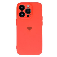 Vennus Valentýnské pouzdro Heart pro iPhone 14 - korálové