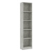 Shumee s 5 policemi betonově šedá 40×24×175 cm dřevotříska, 800850