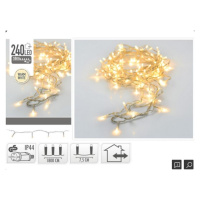 Vánoční osvětlení 18 m, 240LED, teplá bílá