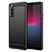 Carbon silikonové pouzdro na Sony Xperia 10 V Black