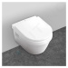 GEBERIT Kombifix Modul pro závěsné WC s tlačítkem Sigma01, matný chrom + Villeroy Boch WC a sedá