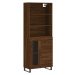 vidaXL Skříň highboard hnědý dub 69,5 x 34 x 180 cm kompozitní dřevo