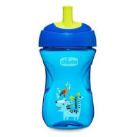 Chicco hrneček Advanced s brčkovým náustkem 266 ml, modrý 12 m+