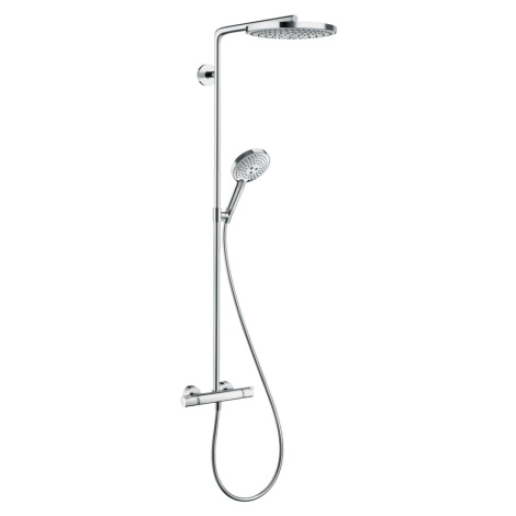 Sprchový systém Hansgrohe Raindance Select S na stěnu s termostatickou baterií bílá/chrom 271294