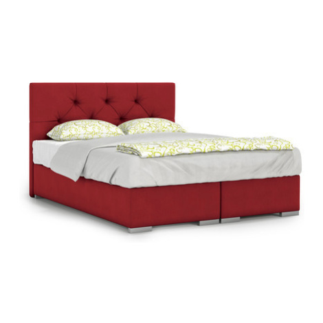Čalouněná postel London 160x200 cm Červená