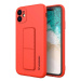 Wozinsky Kickstand Case silikonové pouzdro se stojánkem iPhone 12 Pro Max červené