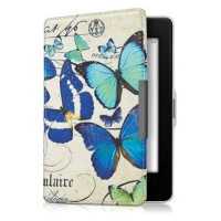 KW Mobile - Vintage Butterflies - KW2313606 - Pouzdro pro Amazon Kindle Paperwhite 1/2/3 - modré