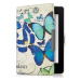 KW Mobile - Vintage Butterflies - KW2313606 - Pouzdro pro Amazon Kindle Paperwhite 1/2/3 - modré