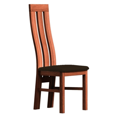 Čalouněná židle SOUV, dub stoletý/tmavě hnědá Casarredo