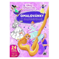 Jiri Models Omalovánky A4 se samolepkami Disney Princezny