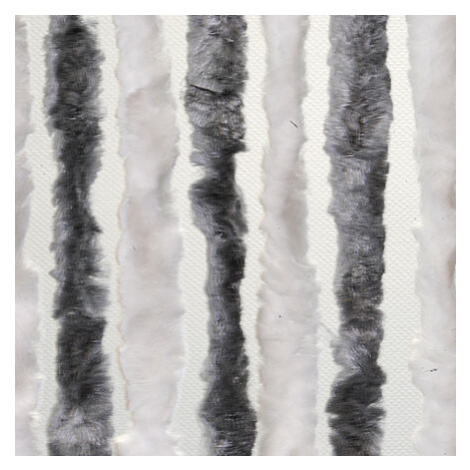 Dekorativní závěs proti hmyzu do dveří karavanu, 100x205 cm barva šedá/bílá