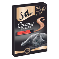 Sheba Creamy Snacks - Hovězí (4 x 12 g)