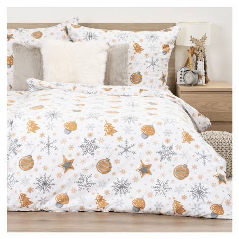4Home Flanelové povlečení Golden Xmas Night