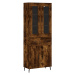 vidaXL Skříň highboard kouřový dub 69,5 x 34 x 180 cm kompozitní dřevo