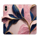 iSaprio flip pouzdro Pink Leaves pro iPhone X/XS