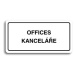 Accept Piktogram "OFFICES - KANCELÁŘE" (160 × 80 mm) (bílá tabulka - černý tisk)