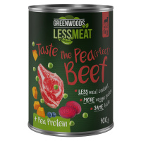 Greenwoods Less Meat Peas s vydatným hráškem 6 x 400 g - hovězí