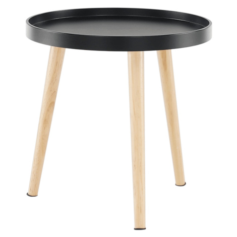 Příruční stolek SANSE TYP 2, černá/přírodní Tempo Kondela