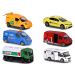 Autíčko městské City Vehicles Majorette s pohyblivými částmi 7,5 cm délka 6 různých druhů
