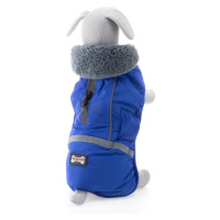 Vsepropejska Rafael bunda pro psa s kožíškem Barva: Modrá, Délka zad (cm): 52, Obvod hrudníku: 6