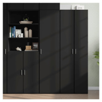 vidaXL Skříň highboard černá 45 x 42,5 x 185 cm kompozitní dřevo