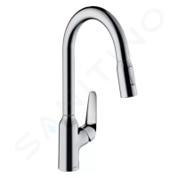 Hansgrohe 71800000 - Dřezová baterie M429-H220 s výsuvnou sprškou, chrom