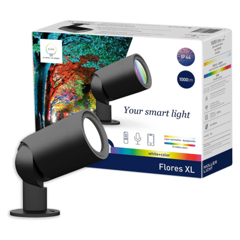 tint LED venkovní reflektor Flores XL, IP44, CCT, RGB
