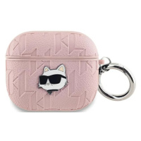 Pouzdro Karl Lagerfeld KLA3PGCHPP AirPods 3 cover pink Monogram Choupette Head (KLA3PGCHPP)