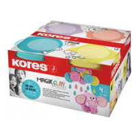 Kores Modelovací hmota MAGIK CLAY Pastel - 4 × 40 g