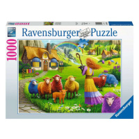 RAVENSBURGER Obchod s vlnou Šťastná ovečka 1000 dílků