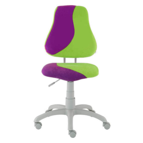 Rostoucí židle Alba Fuxo S Line Suedine fialovo-zelená 508