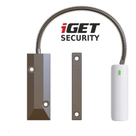 iGET SECURITY EP21 - Bezdrátový magnetický senzor pro železné dveře/okna/vrata pro alarm iGET SE