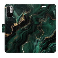 iSaprio Flip pouzdro Emerald 02 pro Xiaomi Redmi Note 10 5G