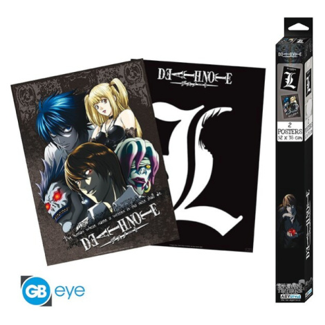 Set 2 plakátů Death Note - L & Group (52x38 cm) Abysse