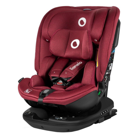 Lionelo - Autosedačka se základnou otočná BASTIAAN i-Size 40-150 cm Red Burgundy 5903771719810