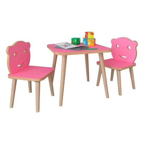 Růžové sestavy dětského nábytku