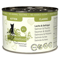 catz finefood Kitten No. 5 losos a drůbeží 24 × 200 g
