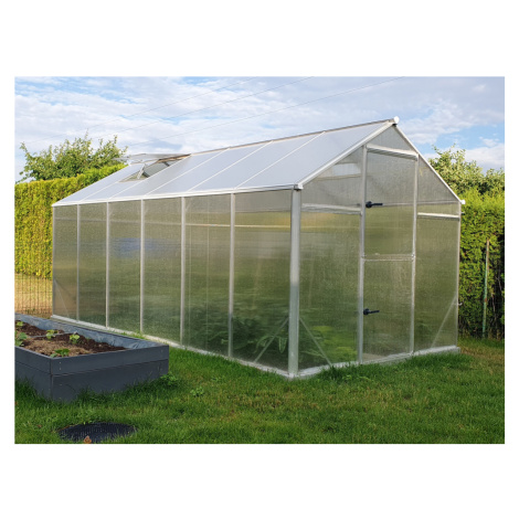 Zahradní skleník Gampre SANUS PRO L-15, hliník, 6 mm