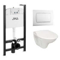 Cenově zvýhodněný závěsný WC set Jika do lehkých stěn / předstěnová montáž+ WC Jika Nila KMPLJIK