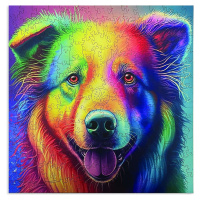 Epee Wooden puzzle Multicolored Labrador A4