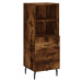 vidaXL Skříň highboard kouřový dub 34,5 x 34 x 180 cm kompozitní dřevo