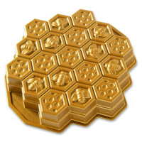 NW Forma včelí plástev 10 cup zlatá - Nordic Ware
