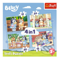 Trefl Puzzle 4v1 - Bluey / BBC - puzzle z kategorie Maxi dílky