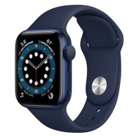 Apple Watch Series 6 44mm Modrý hliník s námořně modrým sportovním řemínkem