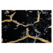 Kusový koberec Gloss 410A 86 3D mramor black/gold 240x330 cm