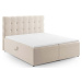 Béžová boxspring postel s úložným prostorem 160x200 cm Bali – Cosmopolitan Design